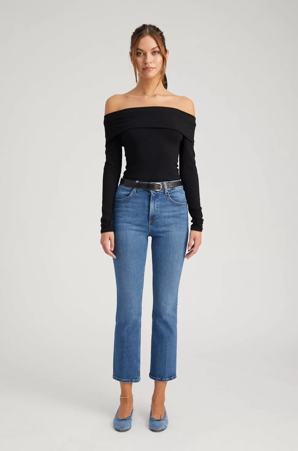 Charlotte Crop Flare Denim