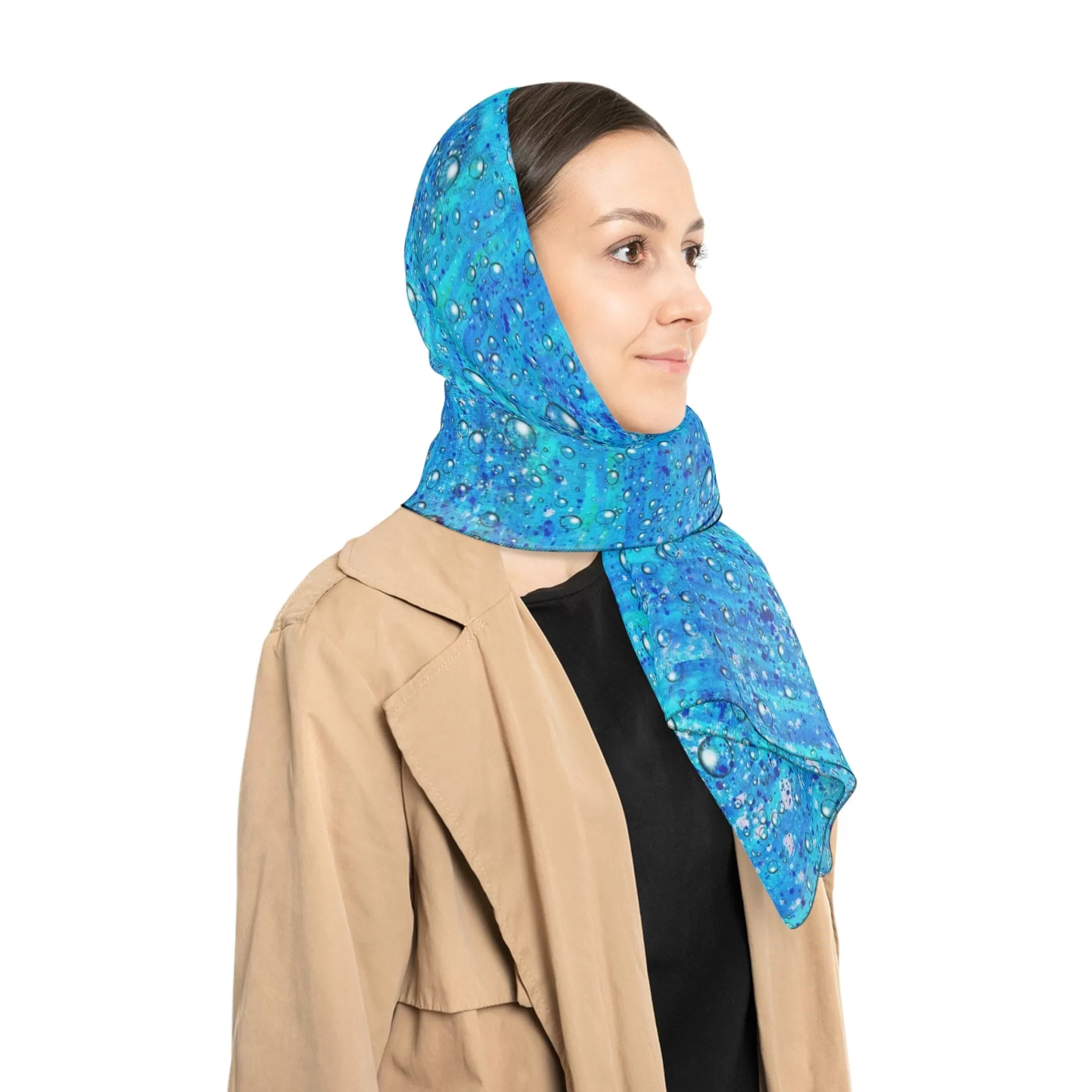 Chiffon Scarf - Healing Rain Print