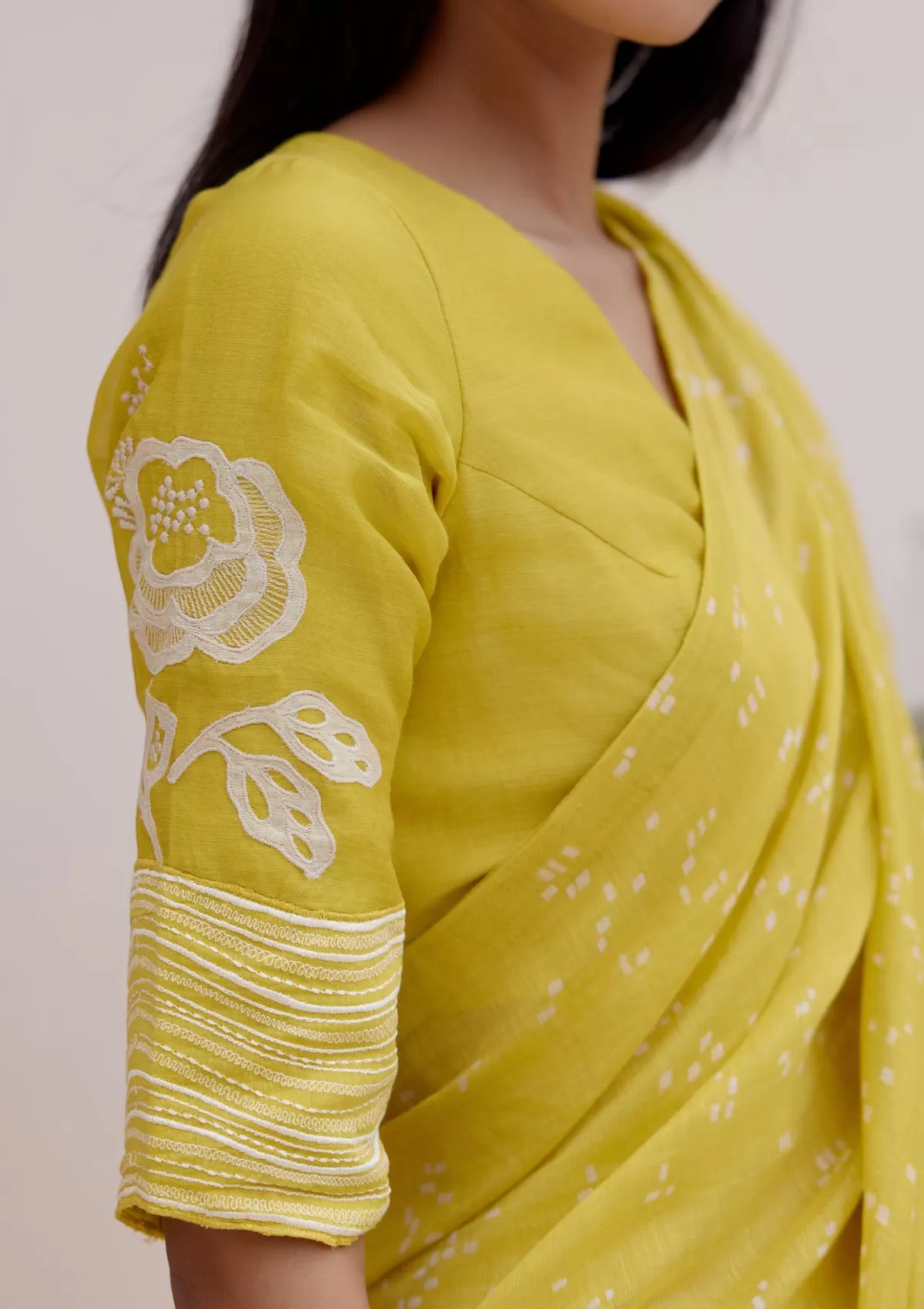 Citrine Printed Saree