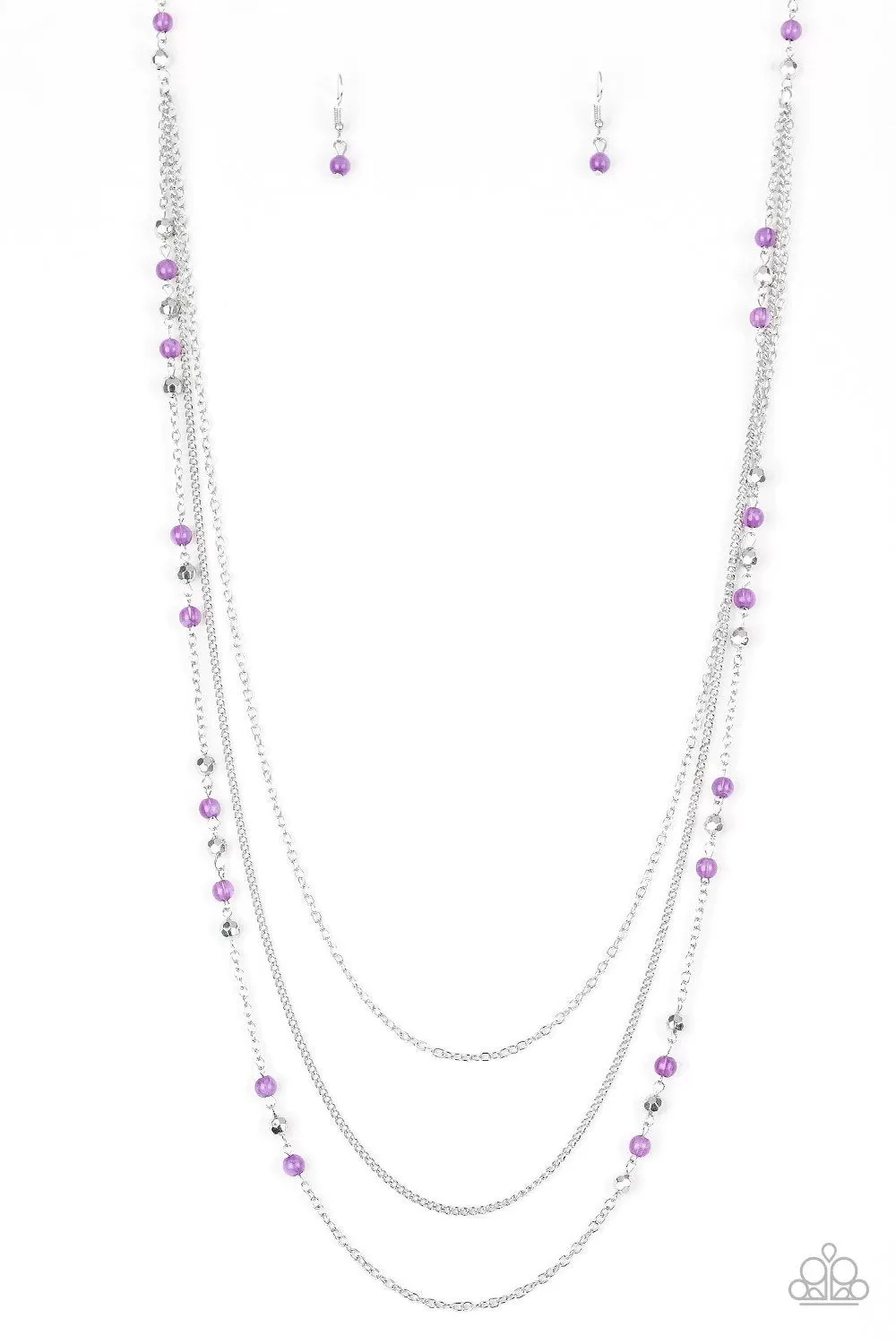 Colorful Cadence Purple Necklace - Paparazzi Accessories