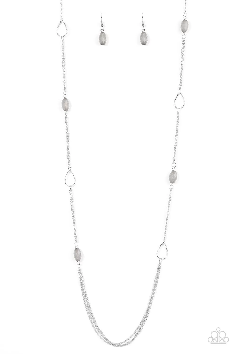 Colorfully Casual Silver Necklace - Paparazzi Accessories