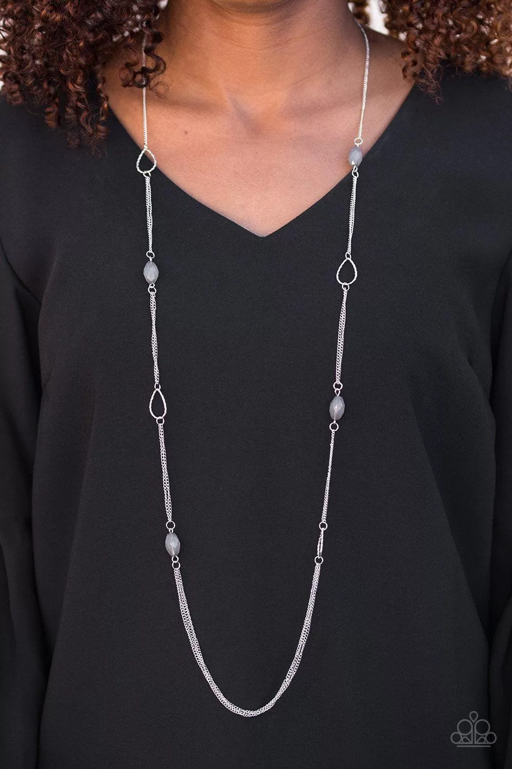 Colorfully Casual Silver Necklace - Paparazzi Accessories