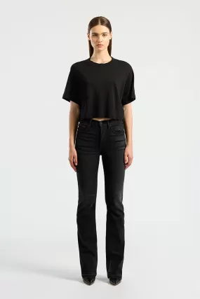 COTTON CITIZEN - Tokyo Crop Tee - Jet Black