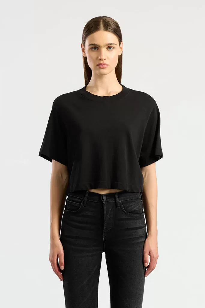 COTTON CITIZEN - Tokyo Crop Tee - Jet Black