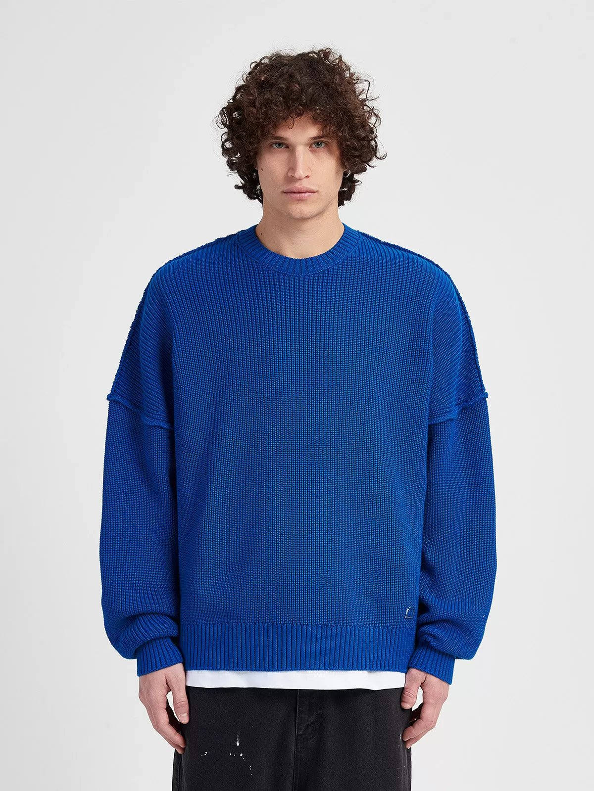 CREATIVE DEPT KNIT SWEATER - BLUE