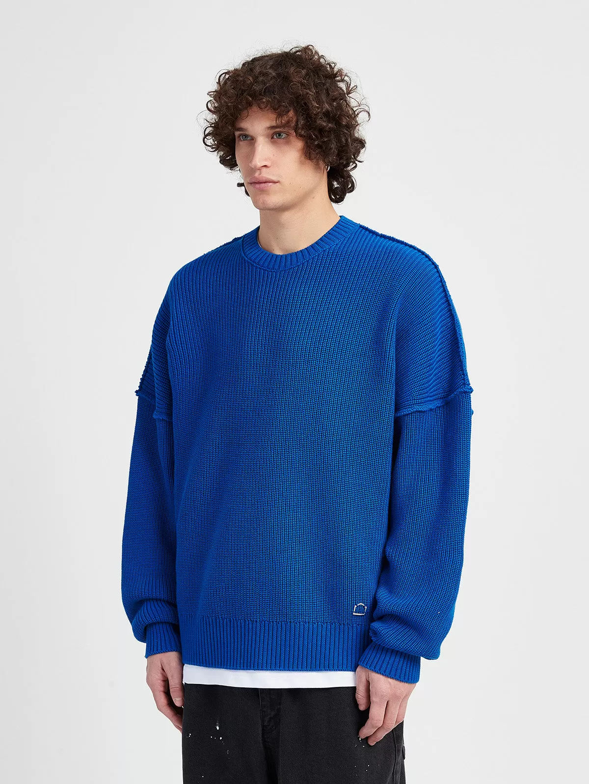 CREATIVE DEPT KNIT SWEATER - BLUE