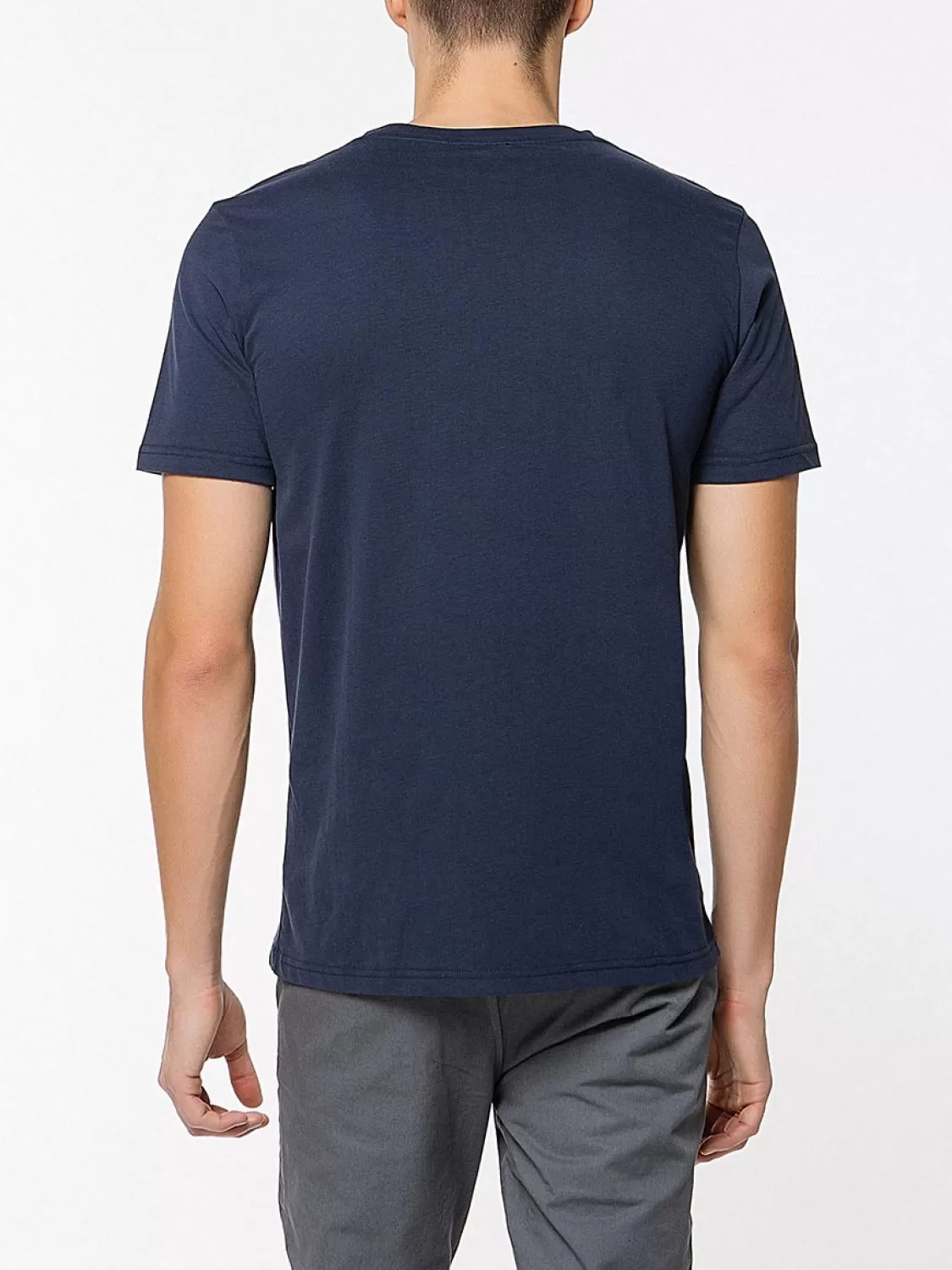 Crew Neck Organic Cotton T-shirt Navy