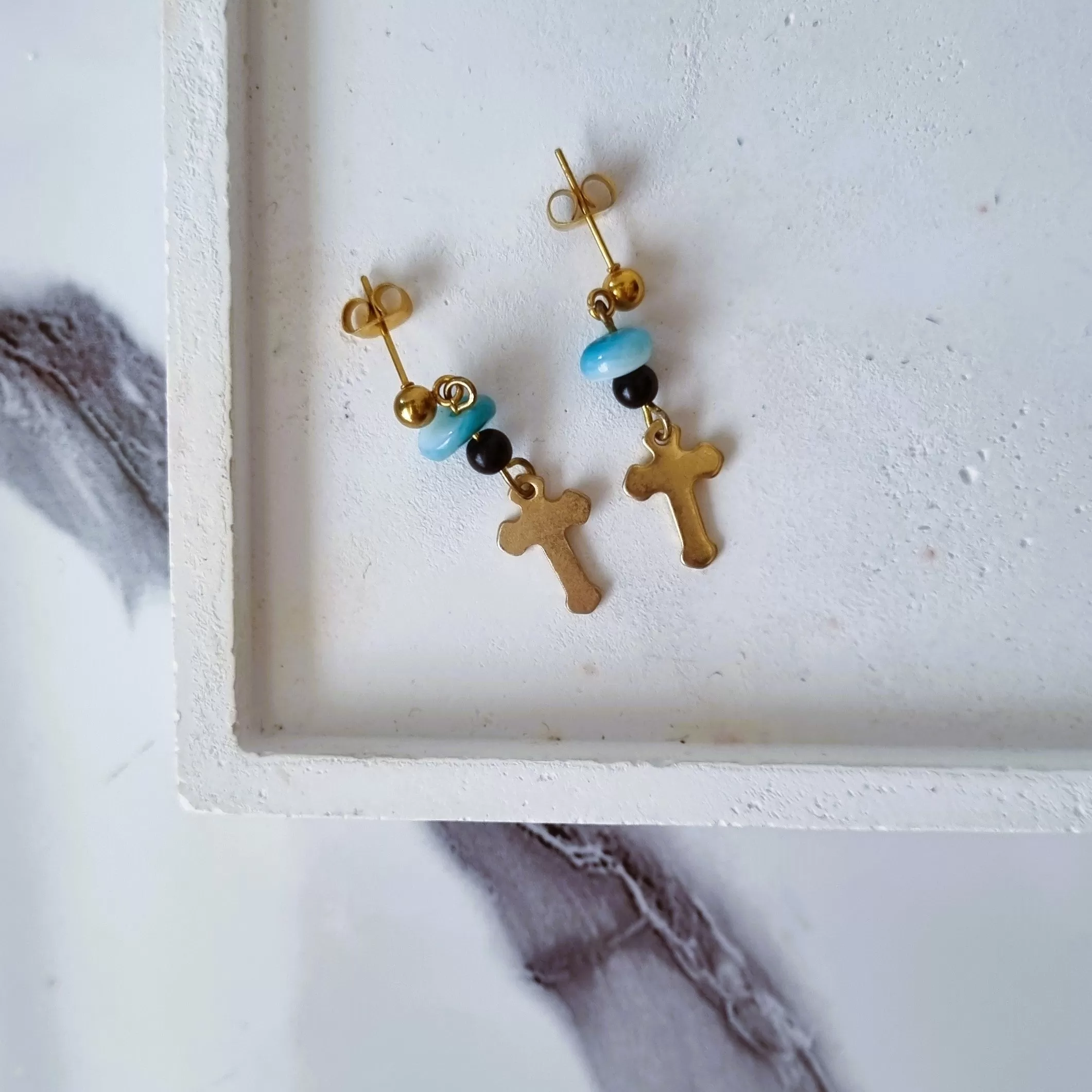 Cross earrings