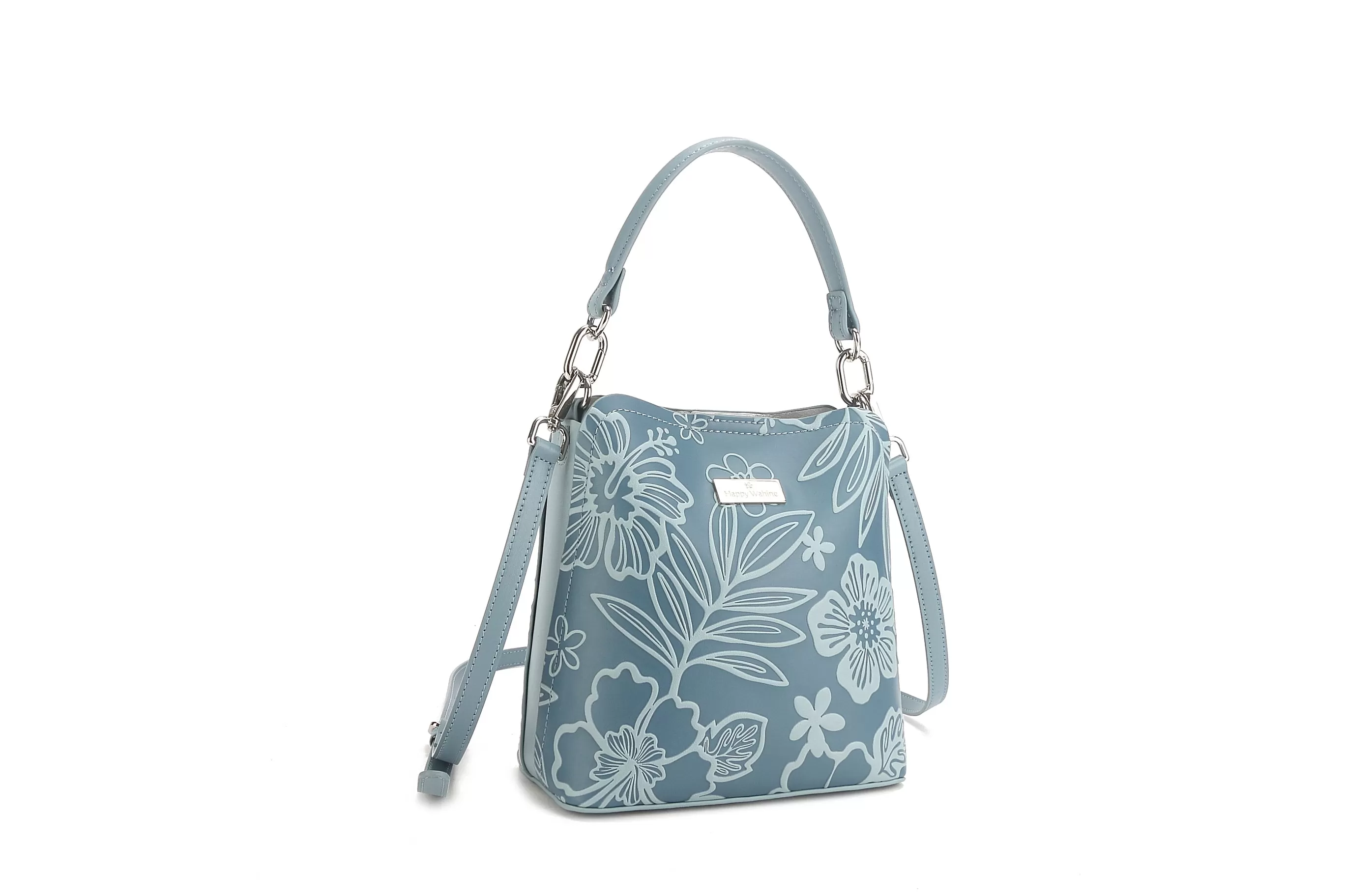 Crossbody Abby Cherry Blossom Embossed Blue