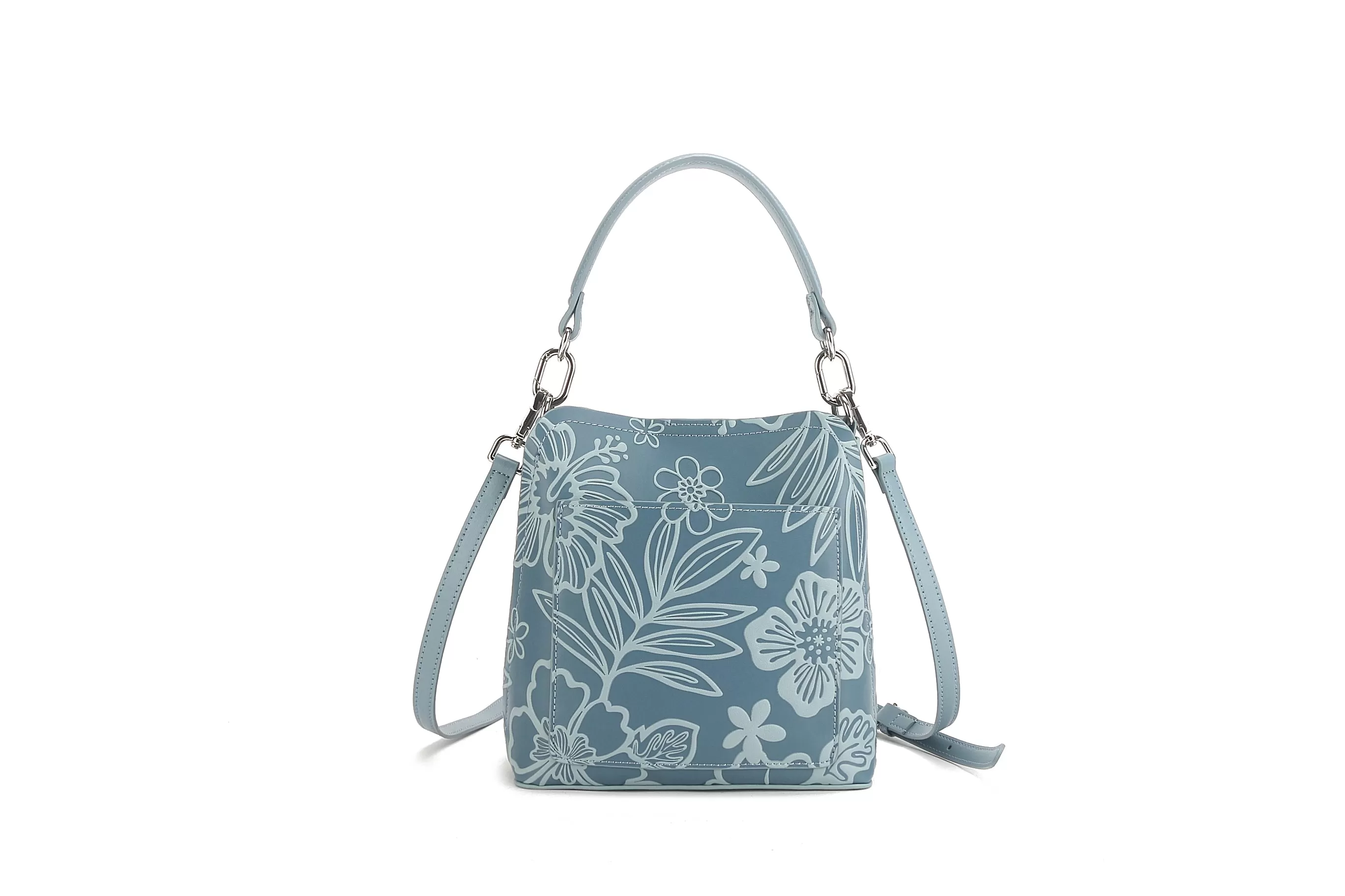 Crossbody Abby Cherry Blossom Embossed Blue