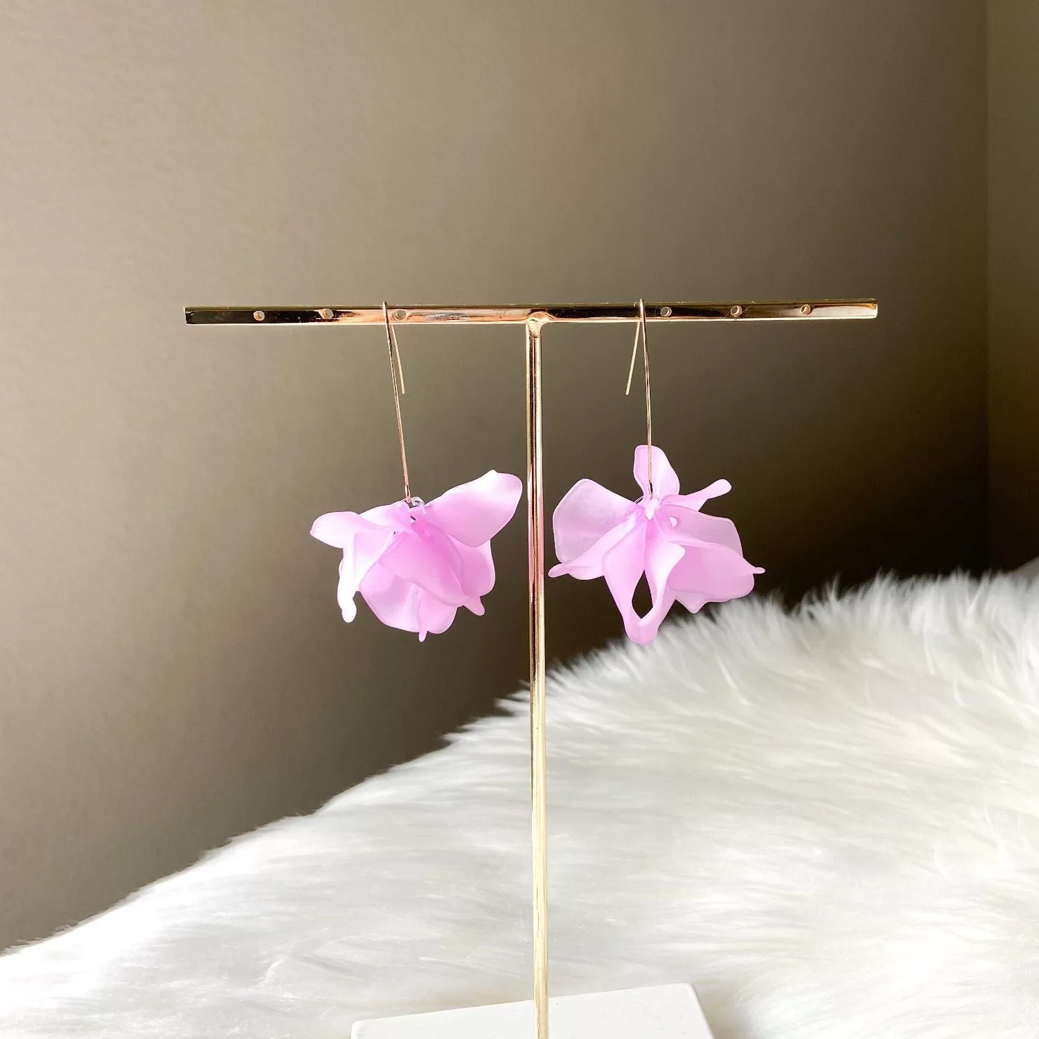 Cyclamen Petal Drop Earrings - 17 COLORS LAST CHANCE!