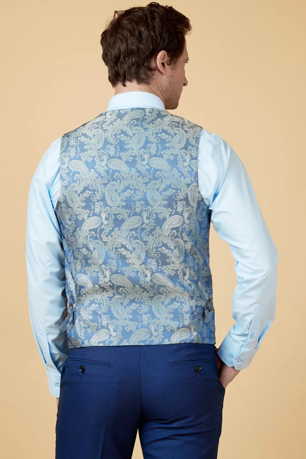 DANNY - Royal Blue Single Breasted Waistcoat