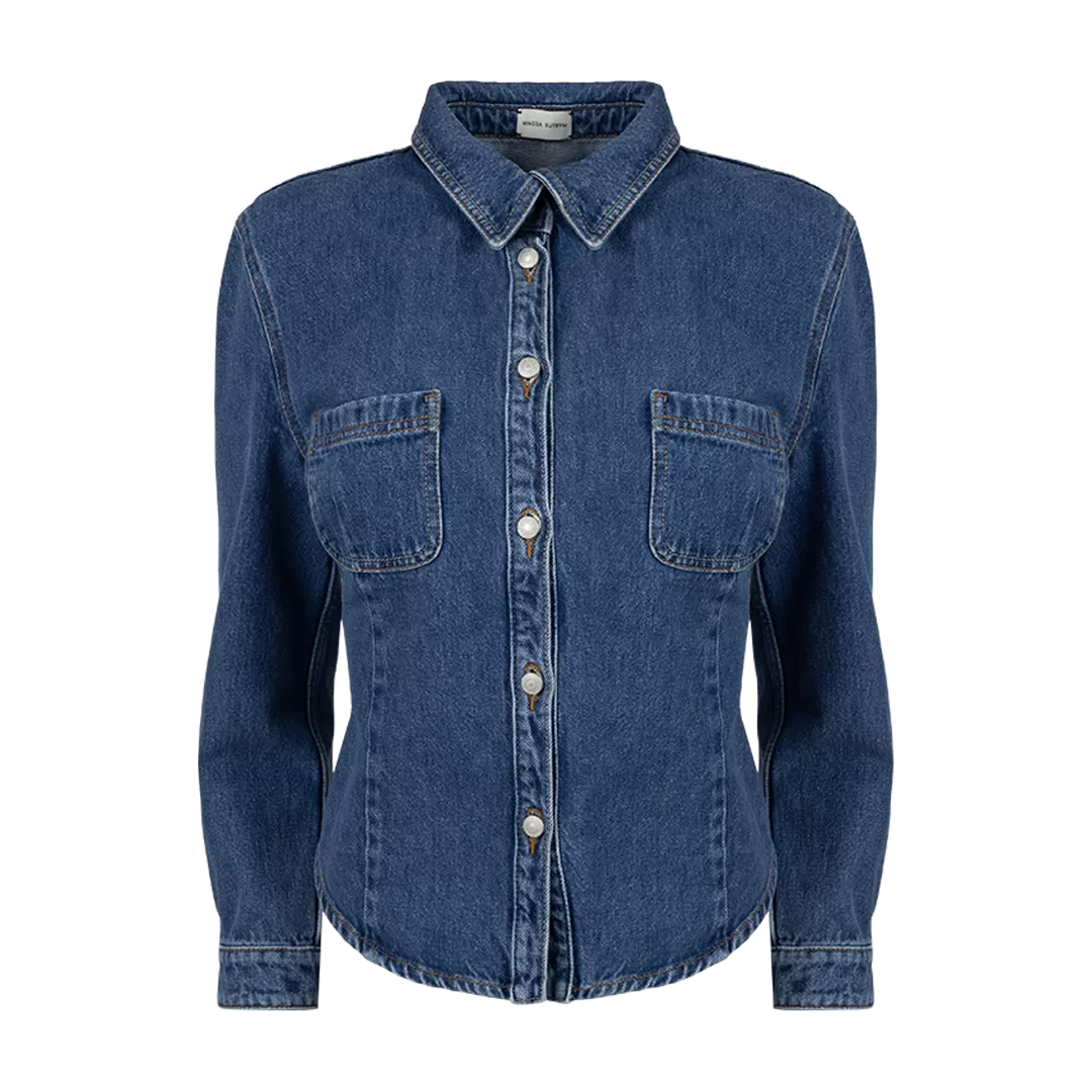 Denim Button-Down Shirt