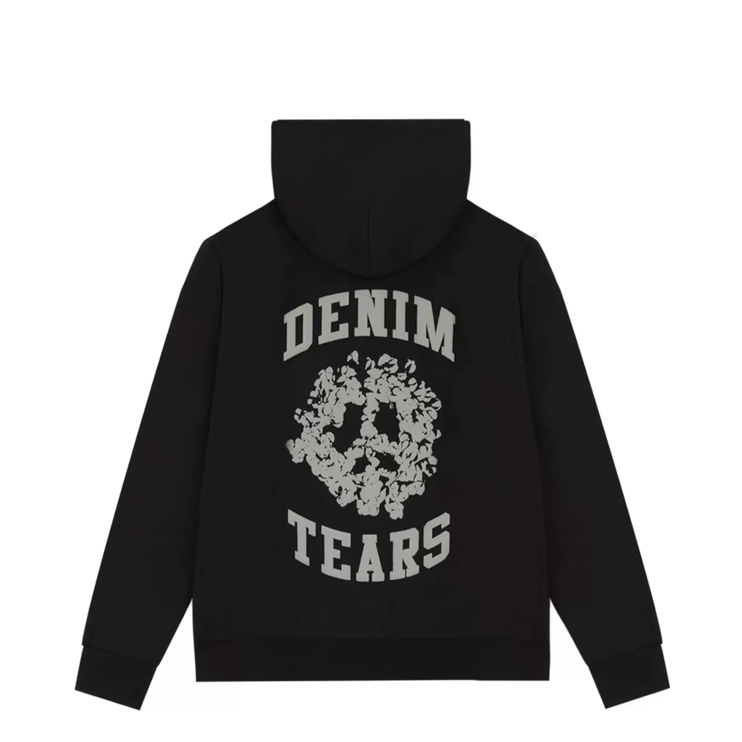 Denim Tears University Zip Up Sweatshirt Black