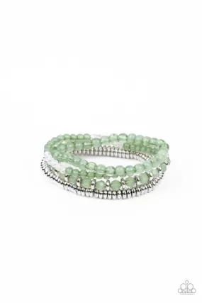 Destination Dreamscape Green Bracelet - Paparazzi Accessories