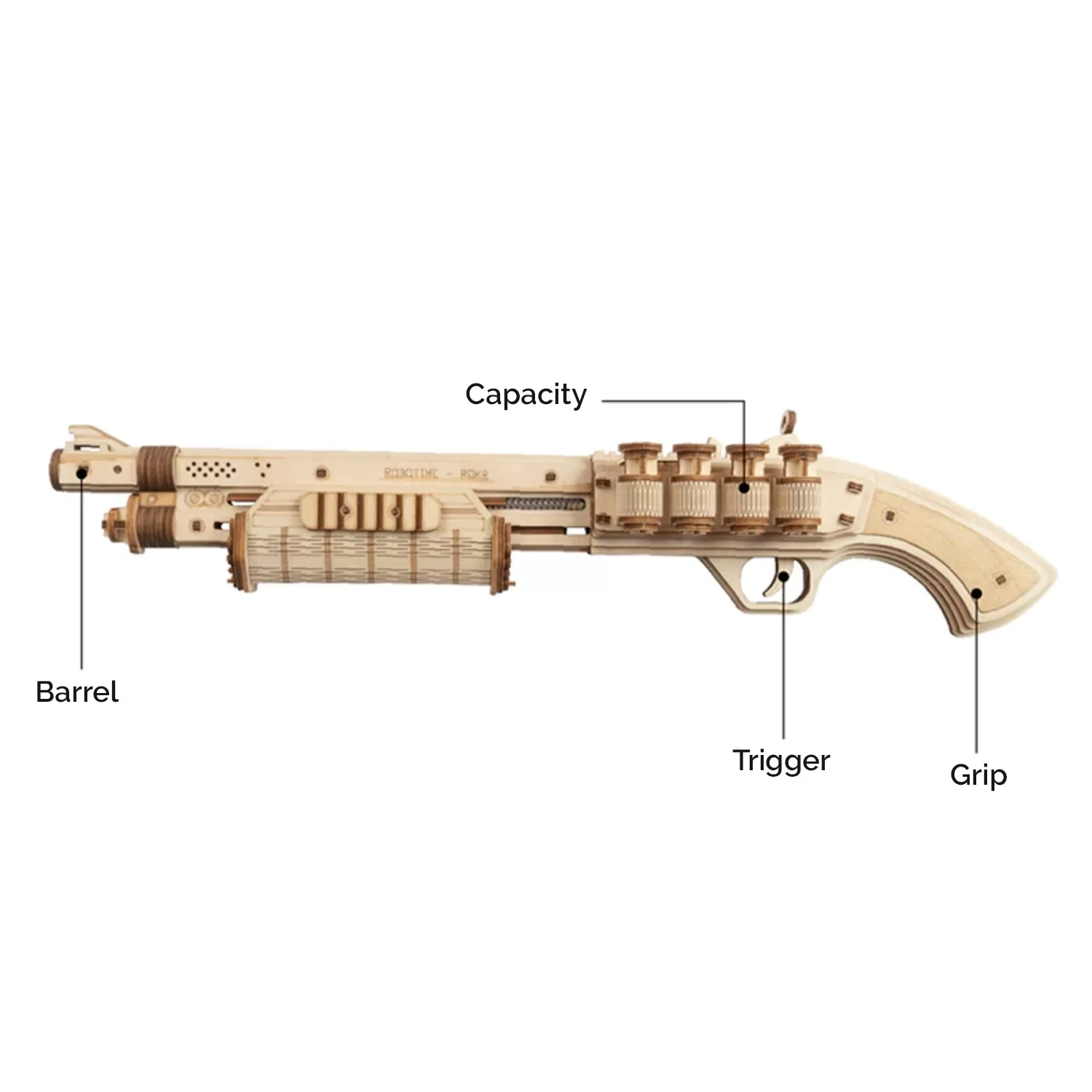 DIY Wooden Rubber Band Toy Gun