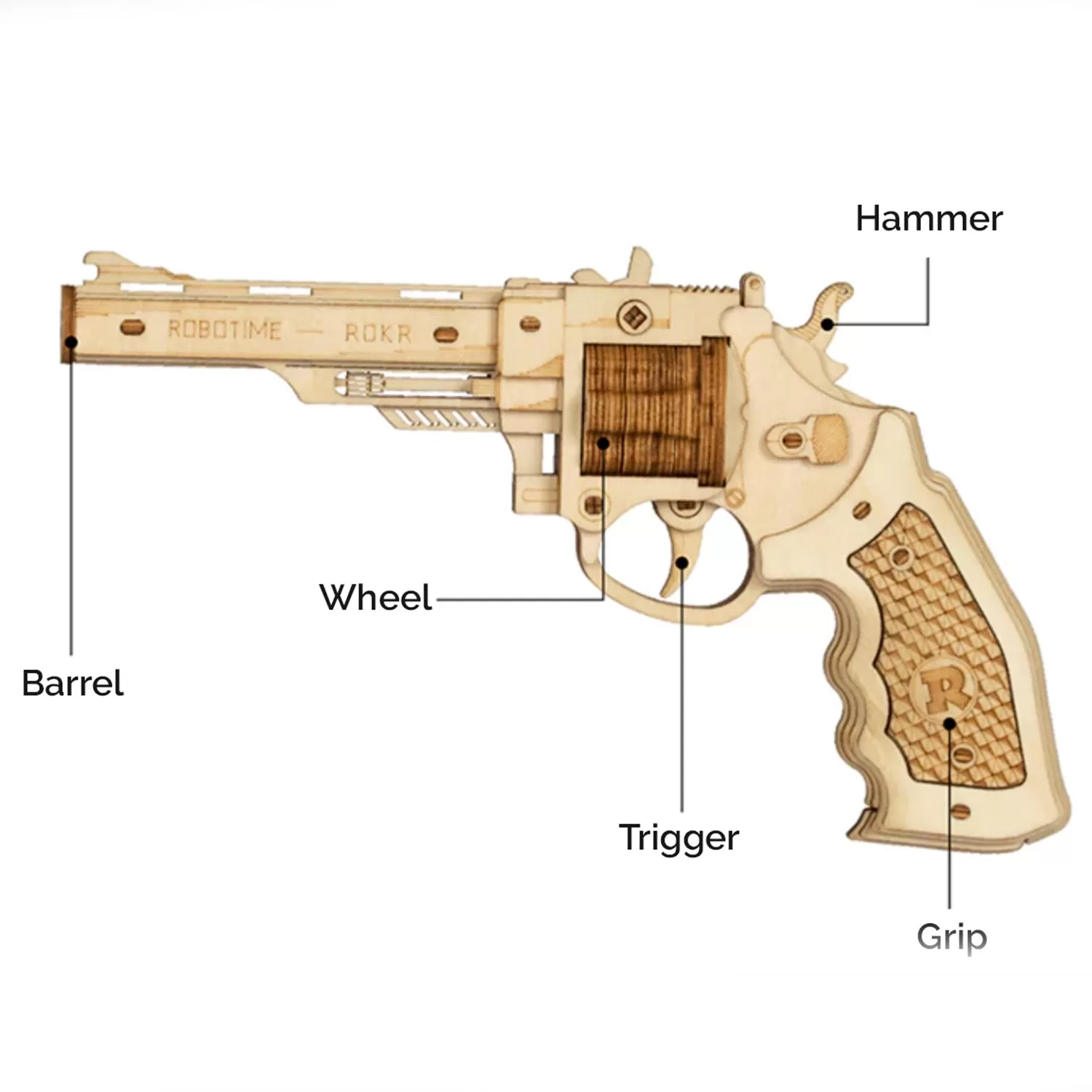 DIY Wooden Rubber Band Toy Gun