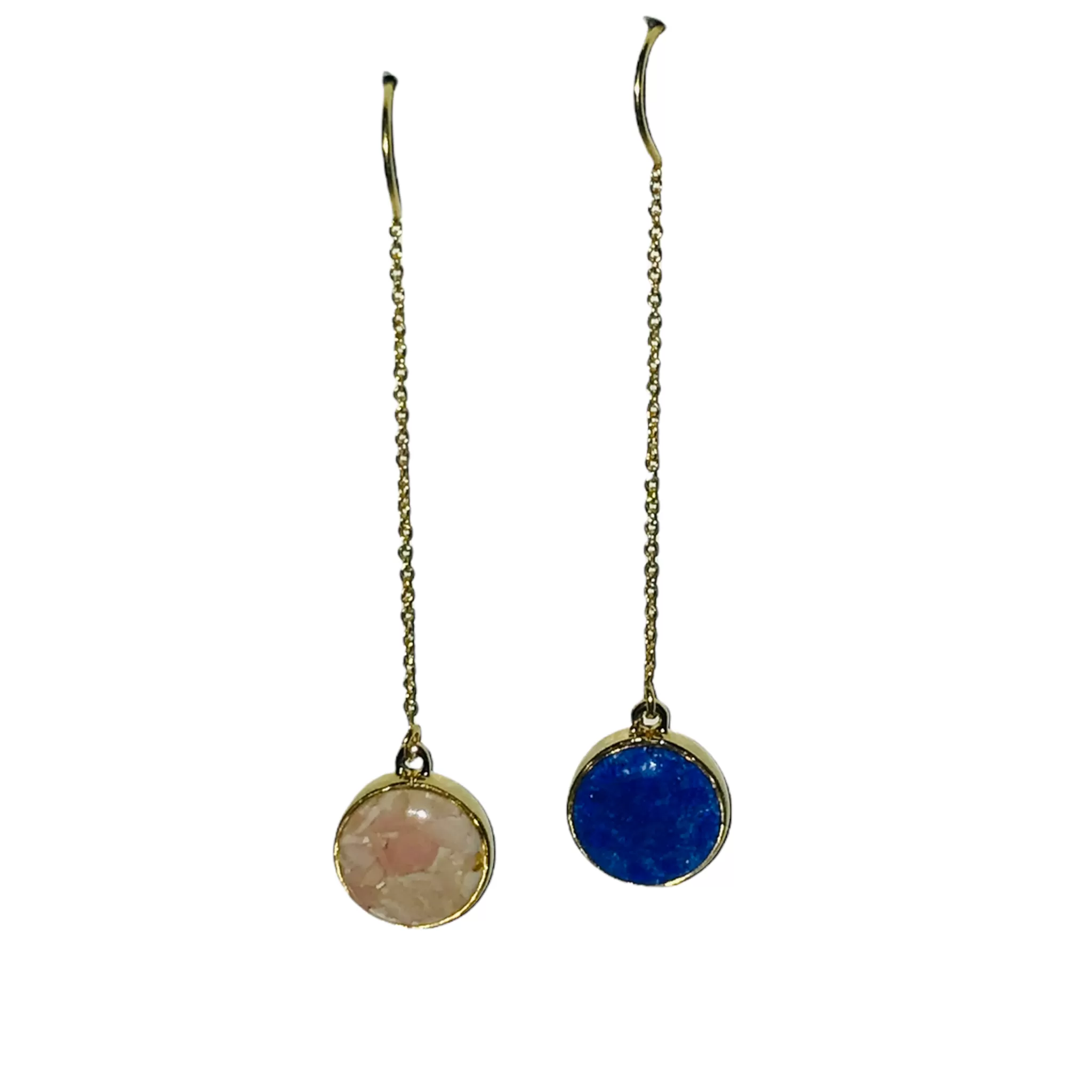 Dune Jewelry Sandglobe Earrings - Long - Two Element