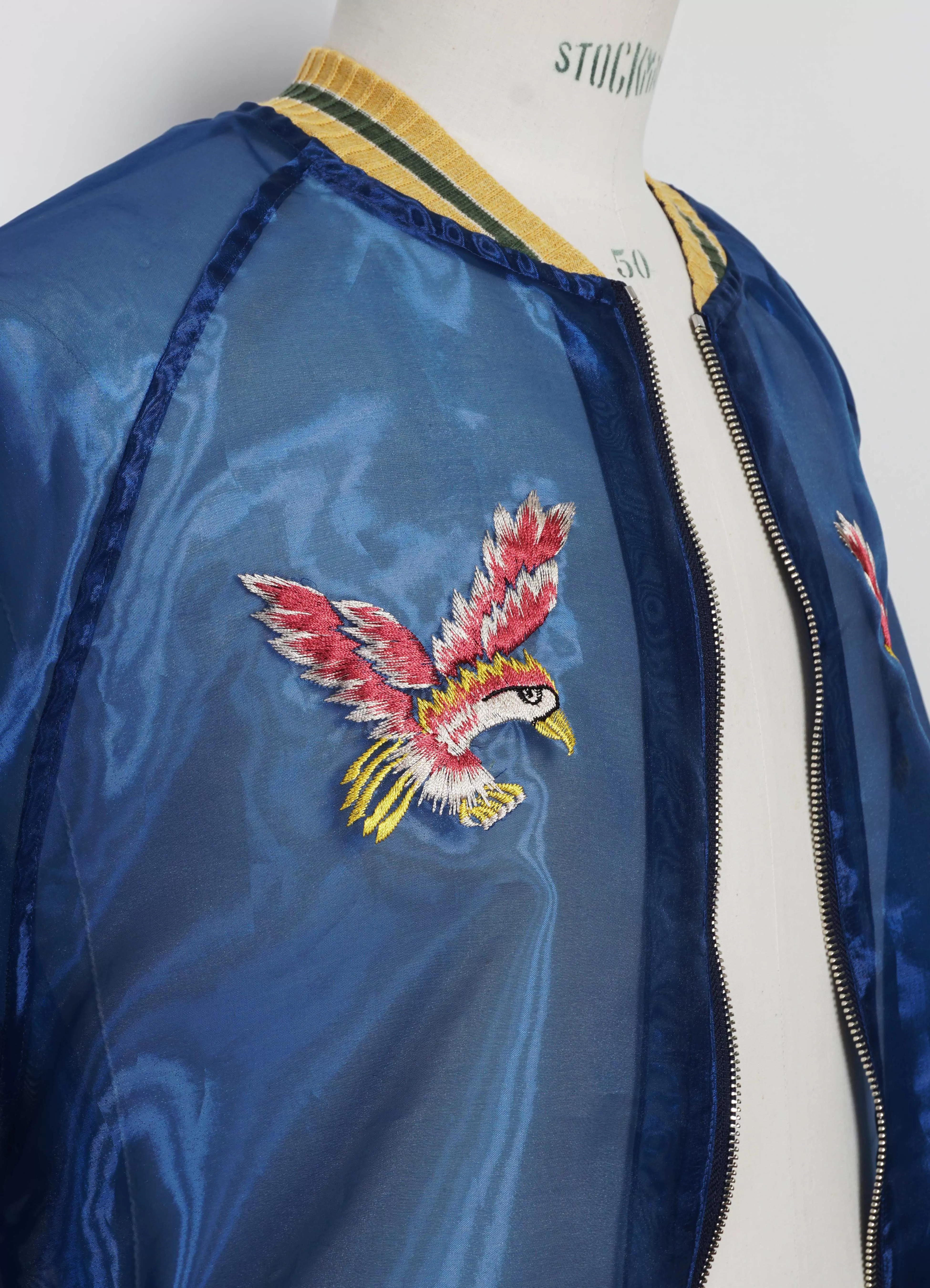 EAGLE | Sheer Pearl Souvenir Jacket | Dark Blue