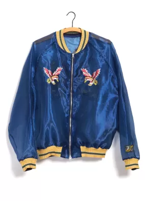 EAGLE | Sheer Pearl Souvenir Jacket | Dark Blue