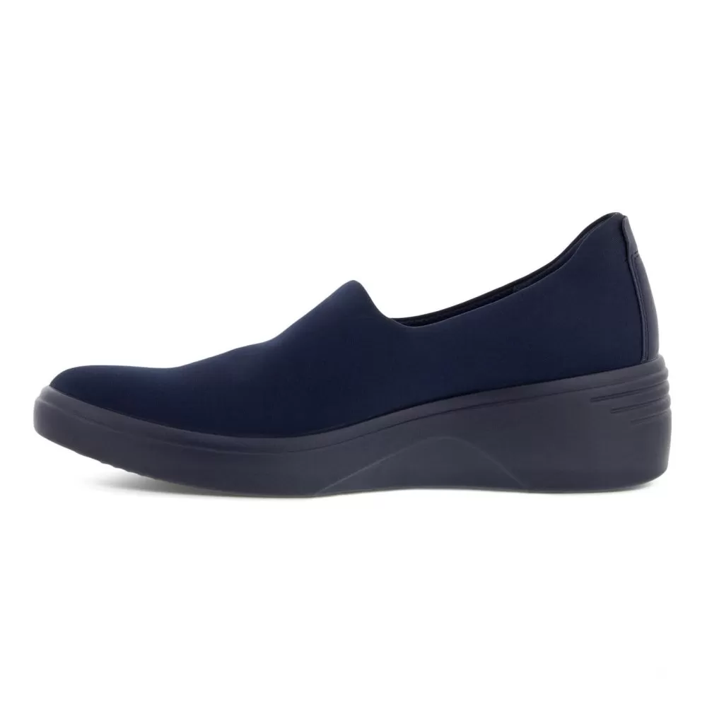 Ecco Women's Soft 7 Wedge Slip-On - Night Sky