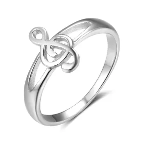 Elegant Musical Notes Rings Size 8  For Women