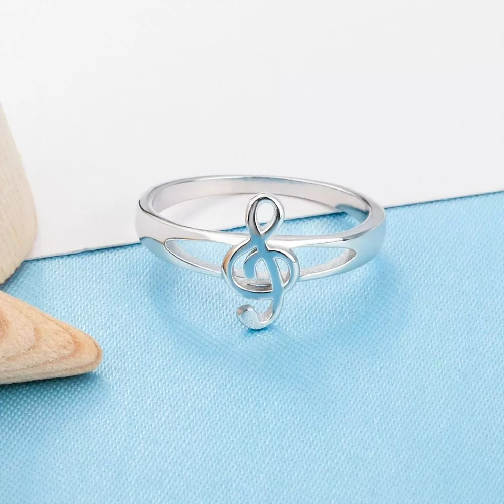 Elegant Musical Notes Rings Size 8  For Women