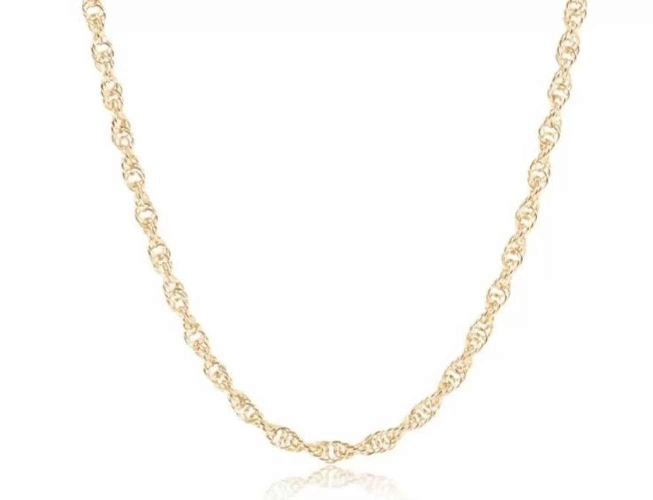 ENewton 17" Choker Gold Rope Chain Necklace