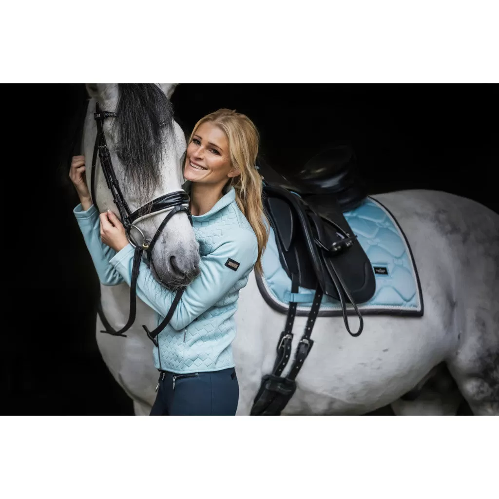 Equestrian Stockholm Dressage Saddle Pad Ice Blue