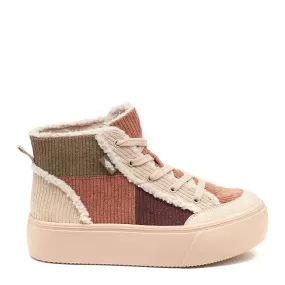 Flair Natural Patchwork Platform Sneaker