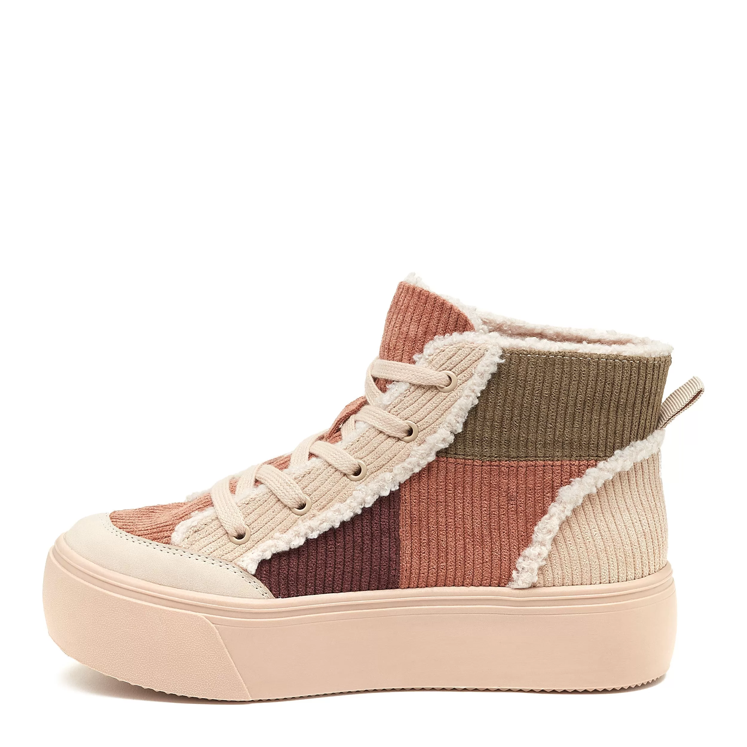 Flair Natural Patchwork Platform Sneaker