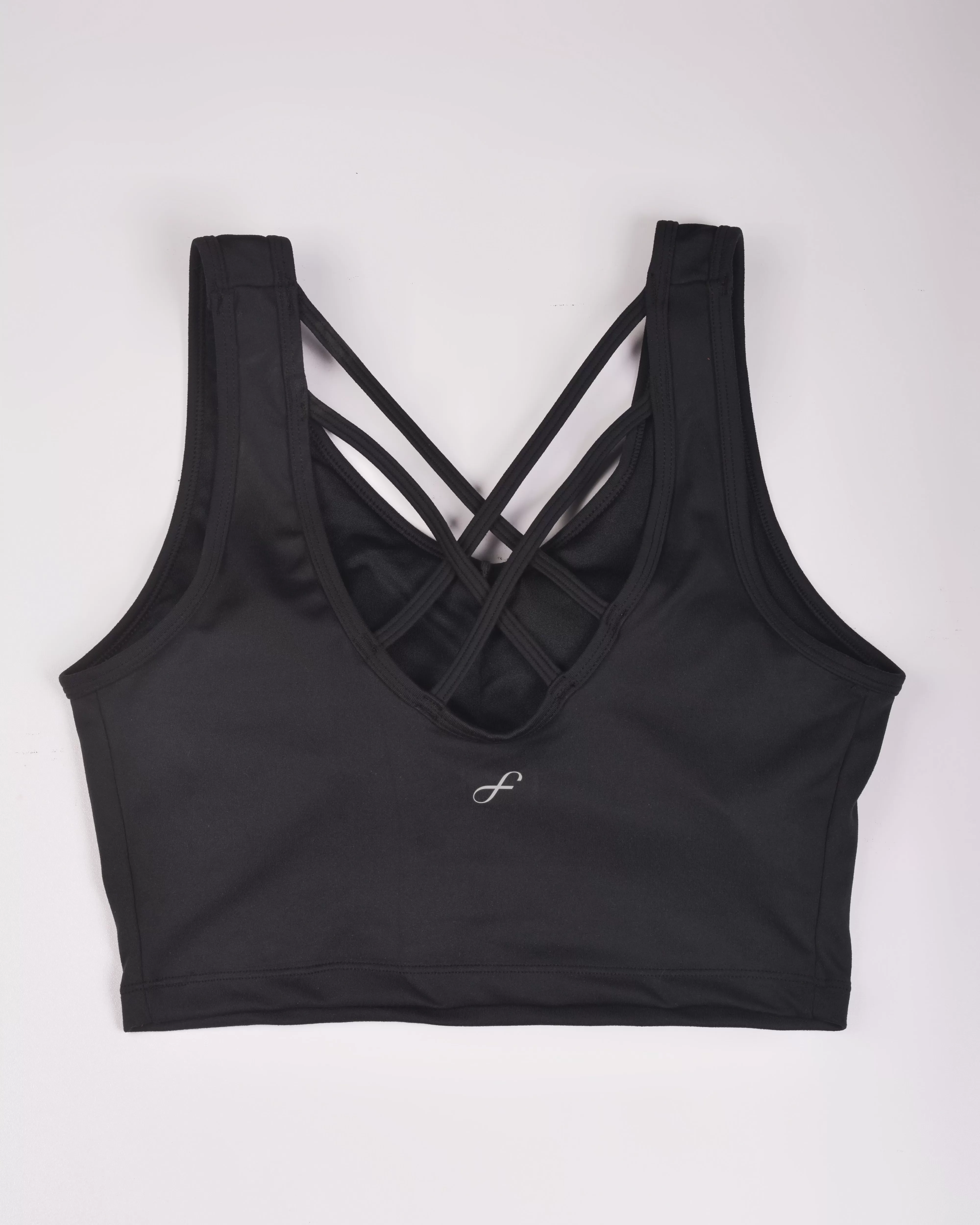 Freely Women's Angelica Long Low Support Sports Bra Black