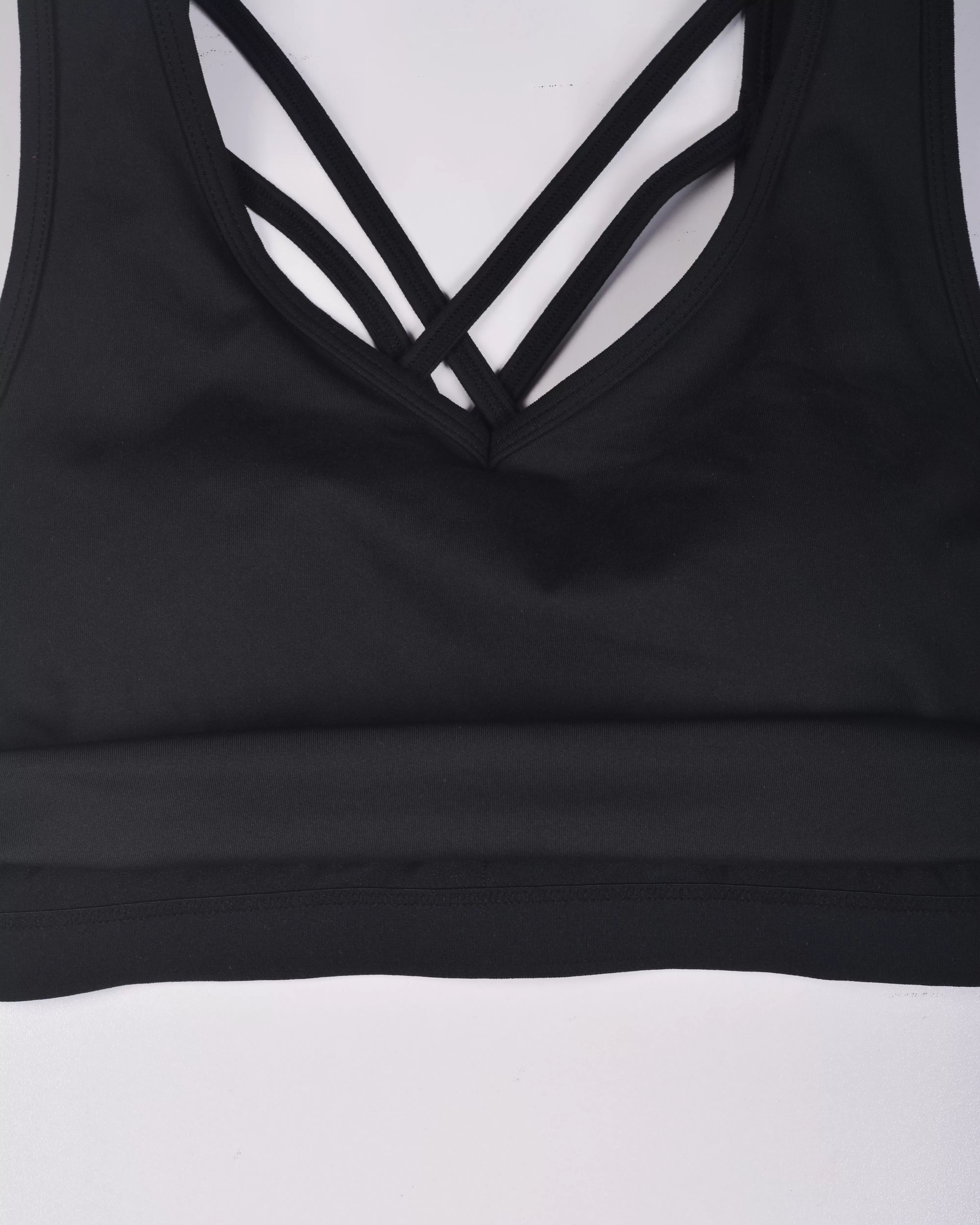 Freely Women's Angelica Long Low Support Sports Bra Black