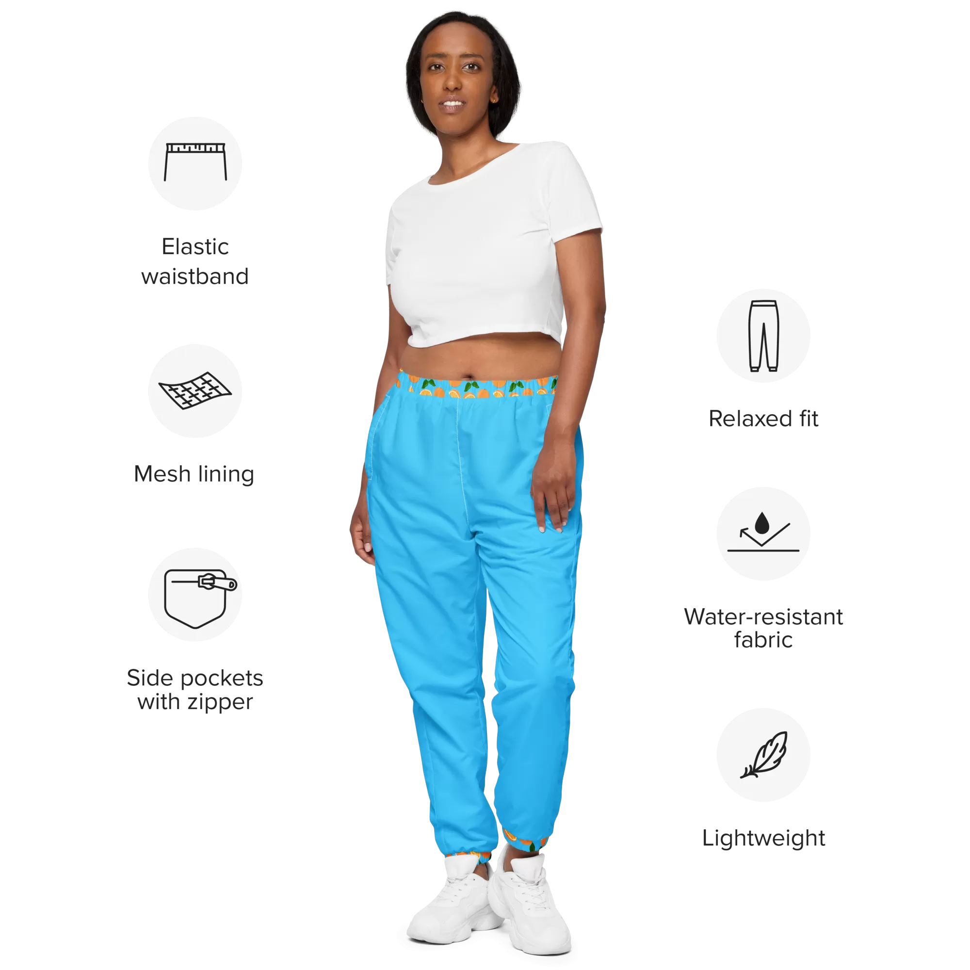 Freshly Squeezed Blue Unisex track pants