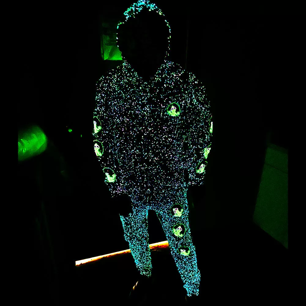 GITD SPLATTER Hoodie - Big Swirl