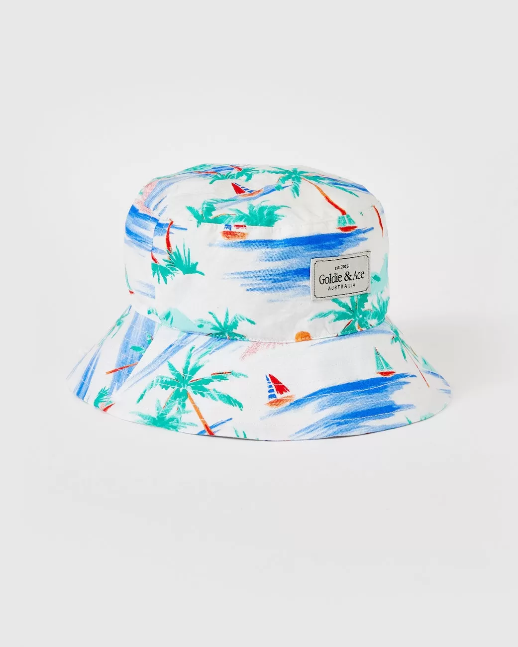 Goldie   Ace - GOLDIE COTTON BUCKET HAT - PARADISE WHITE