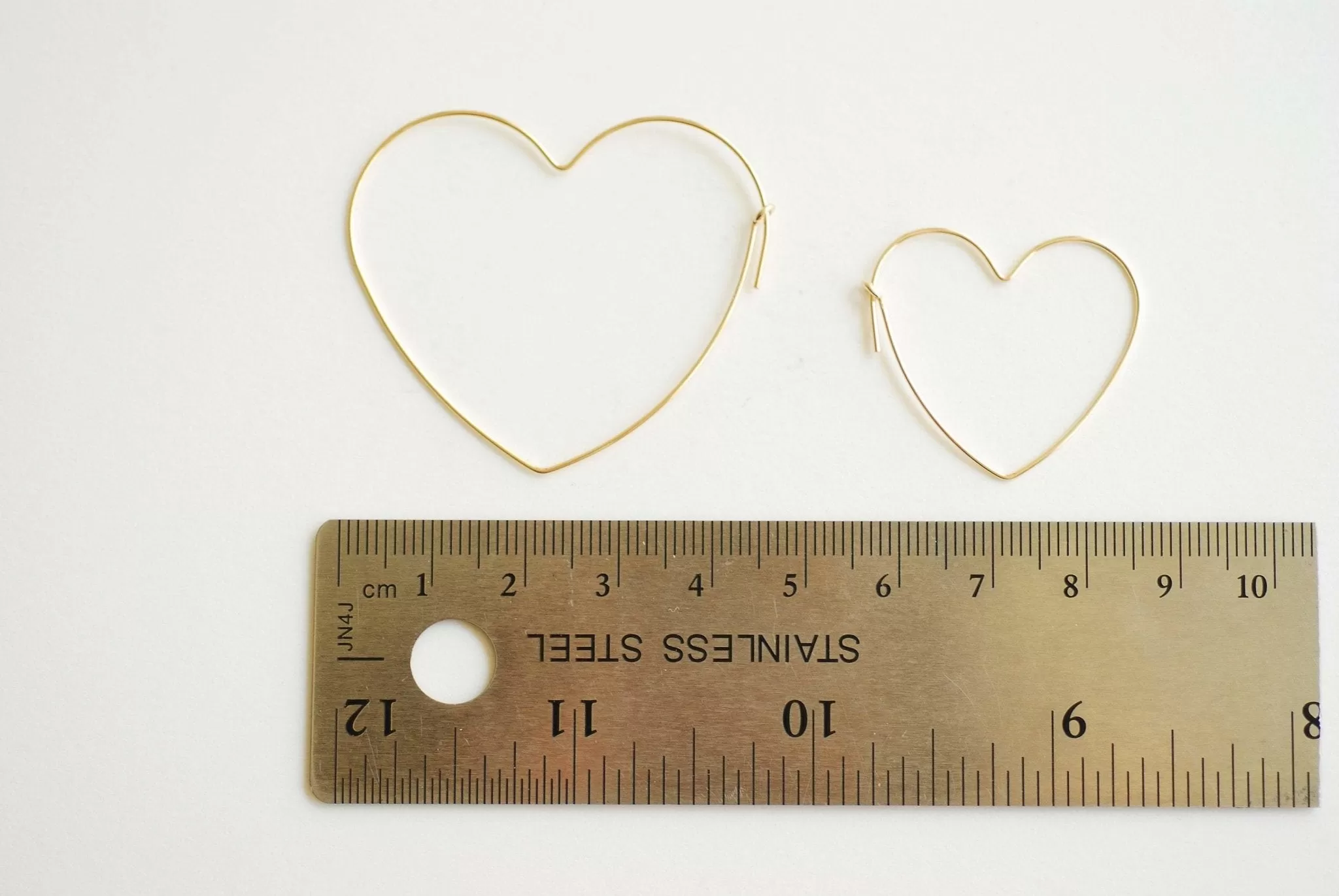 Heart Wire Wholesale Hoop Earrings- 14k Gold Filled or Sterling Silver Hoop Earrings, Open Heart Wire, Love Heart Shaped Earrings, Heart Hoop Earwire