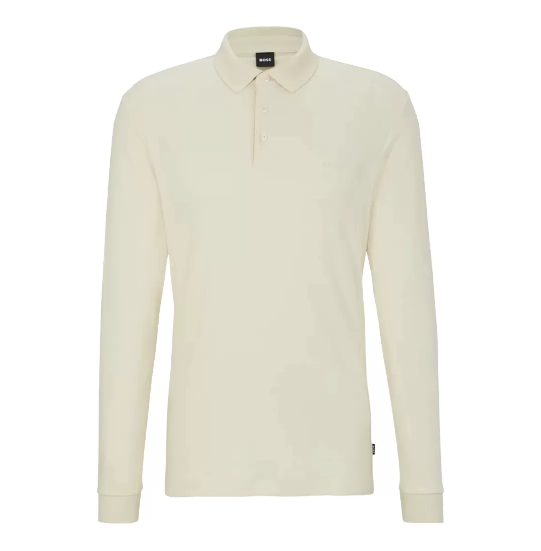 Hugo Boss Organic Cotton Long Sleeve Polo