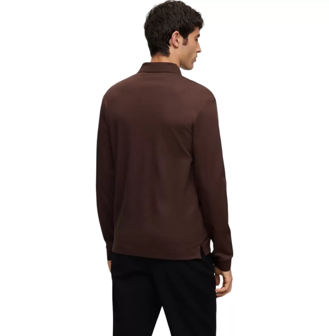 Hugo Boss Organic Cotton Long Sleeve Polo