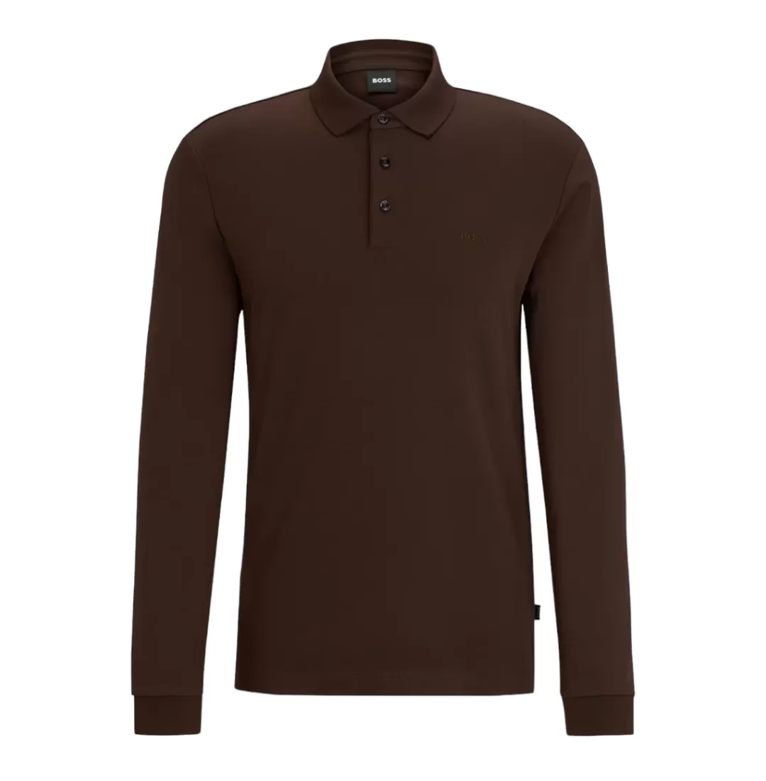 Hugo Boss Organic Cotton Long Sleeve Polo