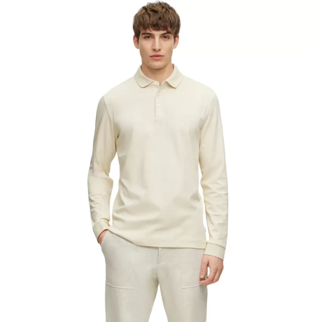 Hugo Boss Organic Cotton Long Sleeve Polo