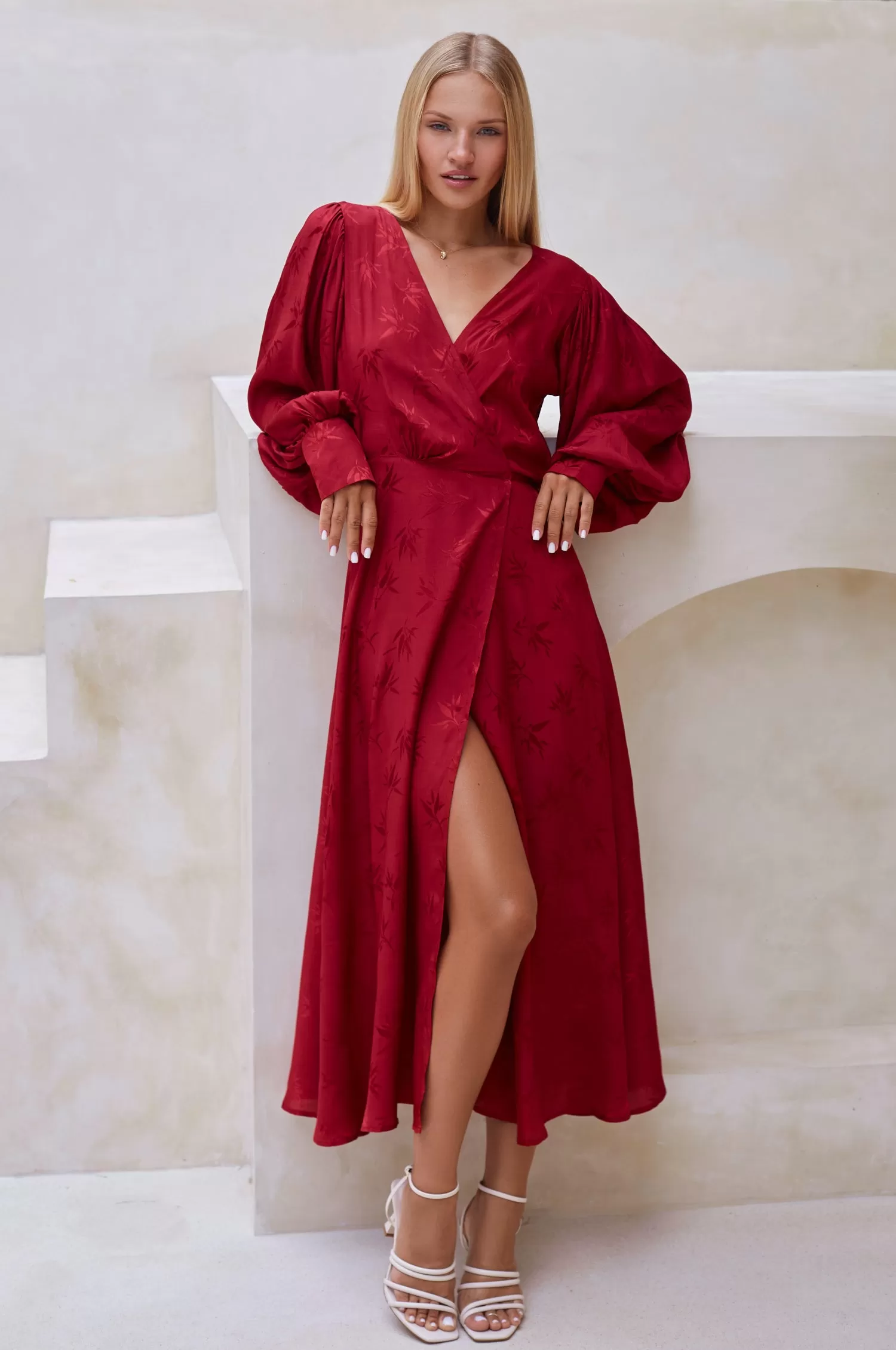 Isabella Long Sleeve Wrap Dress