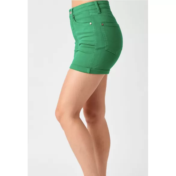 Judy Blue Kelly Green High Waist Tummy Control Shorts