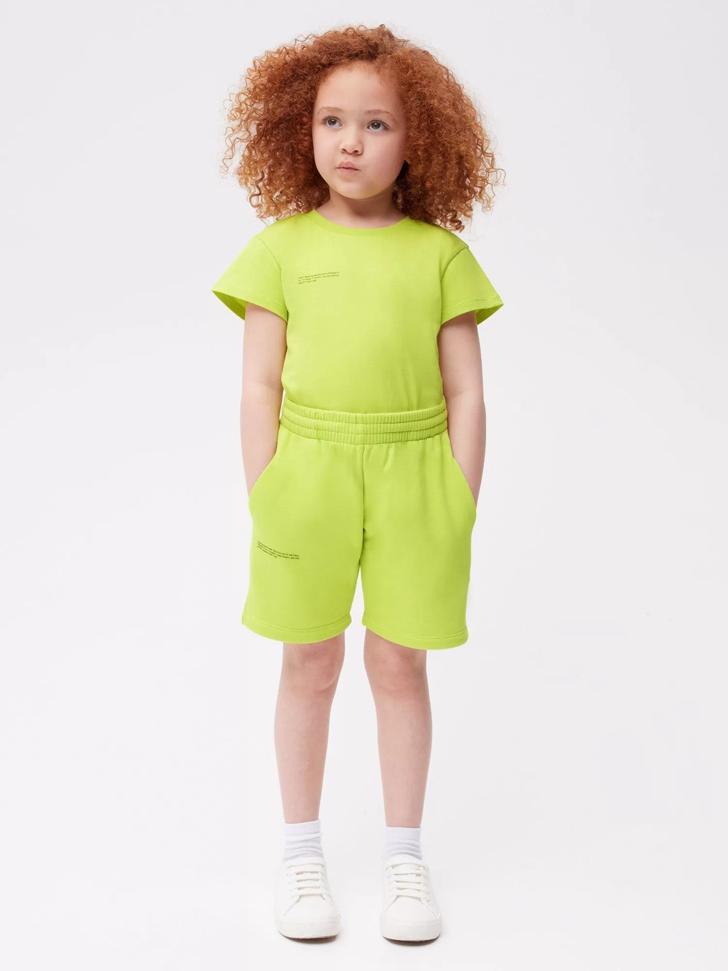 Kids' 365 Midweight Long Shorts—lime green