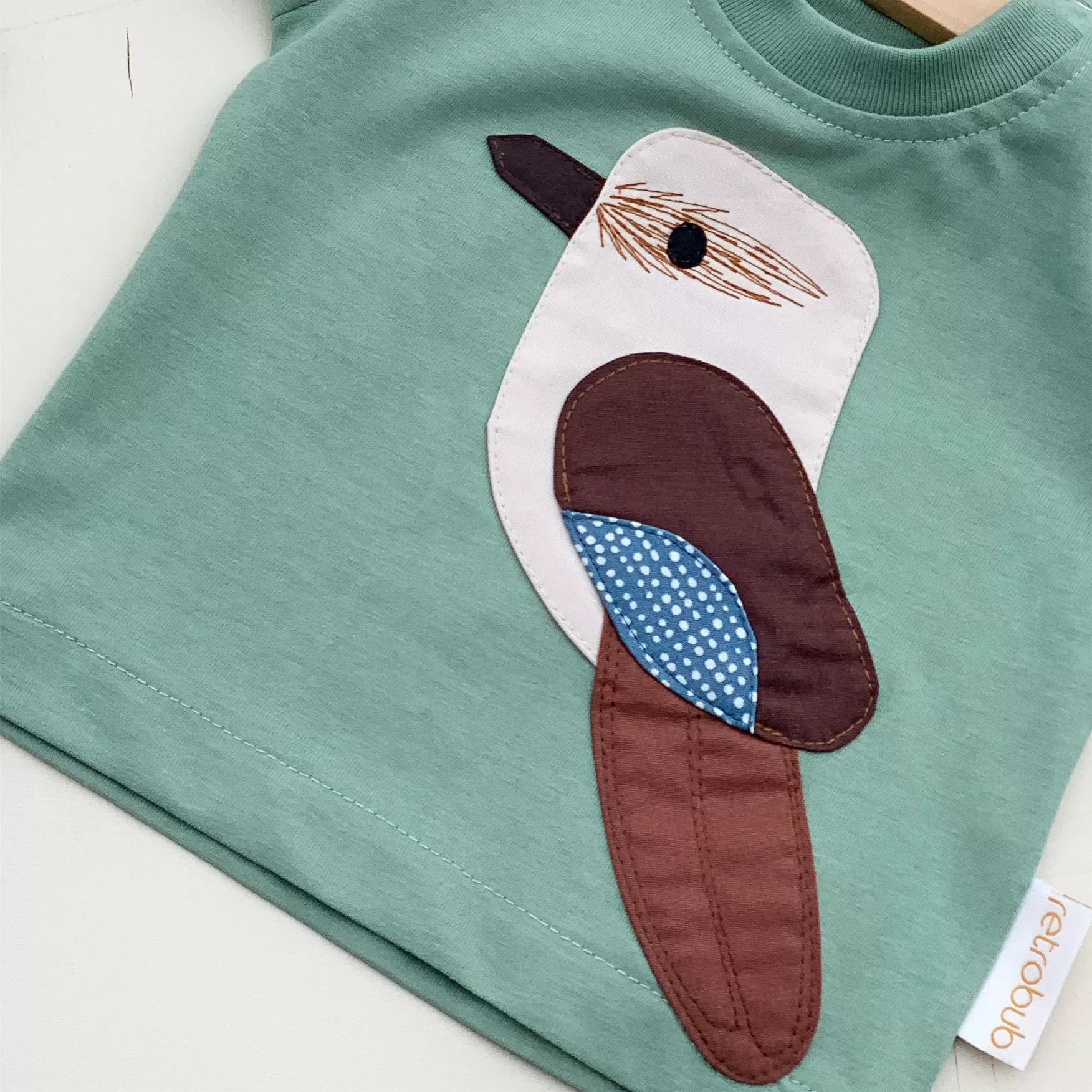 KOOKABURRA  baby long sleeve top green