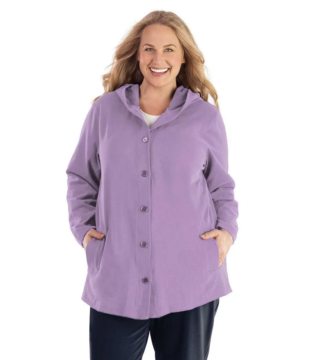 Legacy Cotton Casual Button Up Hoodie Classic Colors