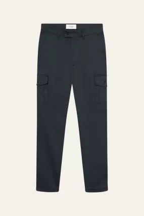 Les Deux Como Cotton Cargo Suit Pants - Navy