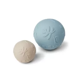 Liewood Thea Baby Ball 2 Pack - Dino Sandy/Sea Blue mix