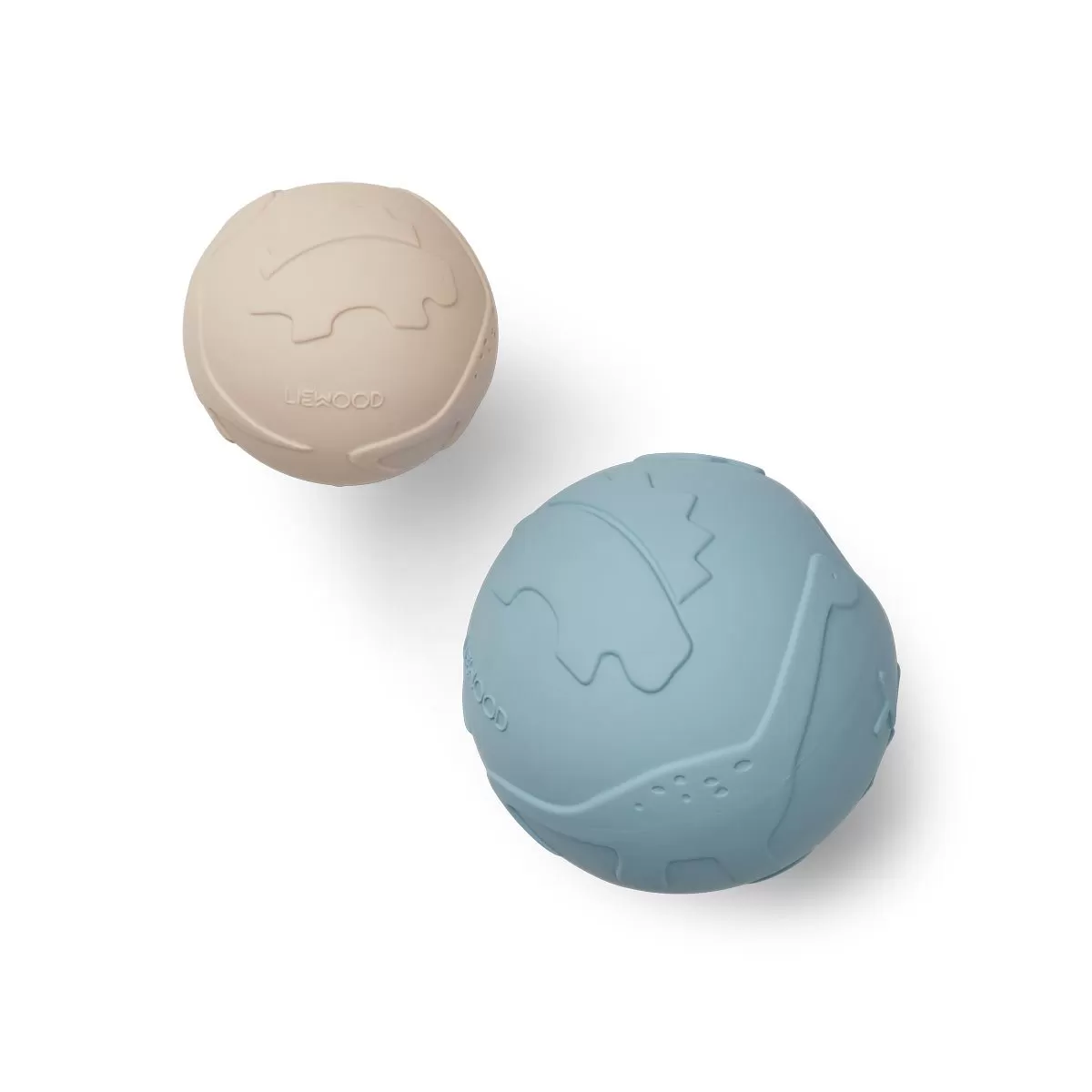 Liewood Thea Baby Ball 2 Pack - Dino Sandy/Sea Blue mix