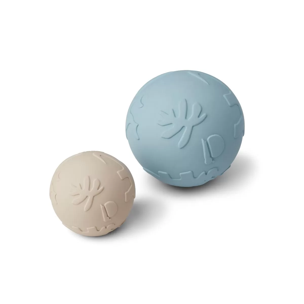 Liewood Thea Baby Ball 2 Pack - Dino Sandy/Sea Blue mix